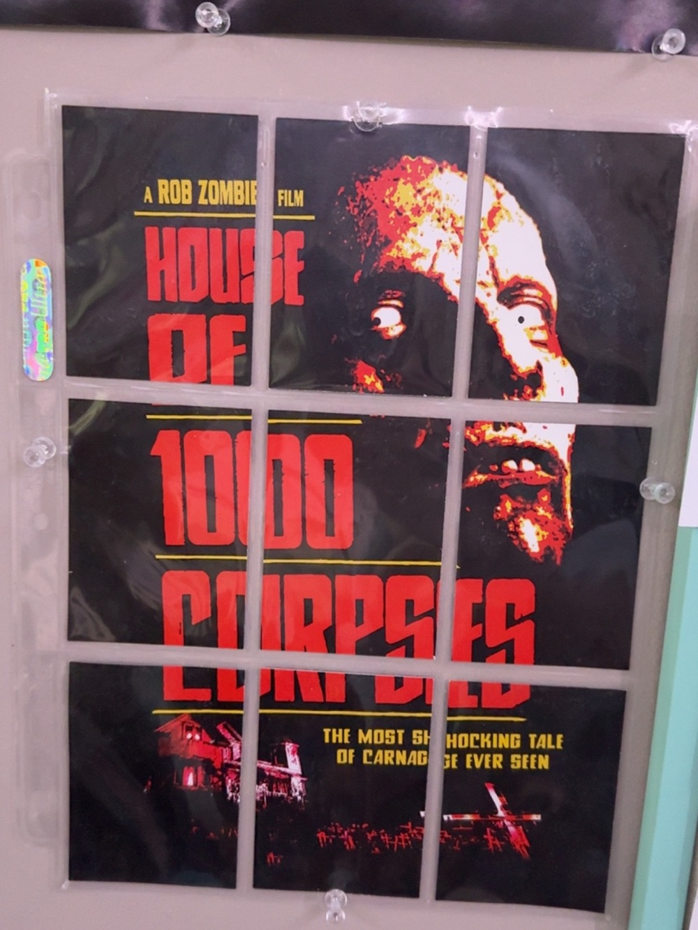 House of 1000 Corpses CARD Poster - Red & Black Horror Art